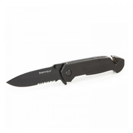 SHEFFIELD Emergency Folding Knife, 10.1 L 12870
